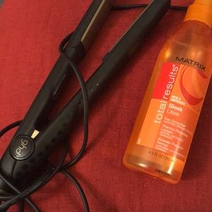 GHD gold professional flat iron + matrix